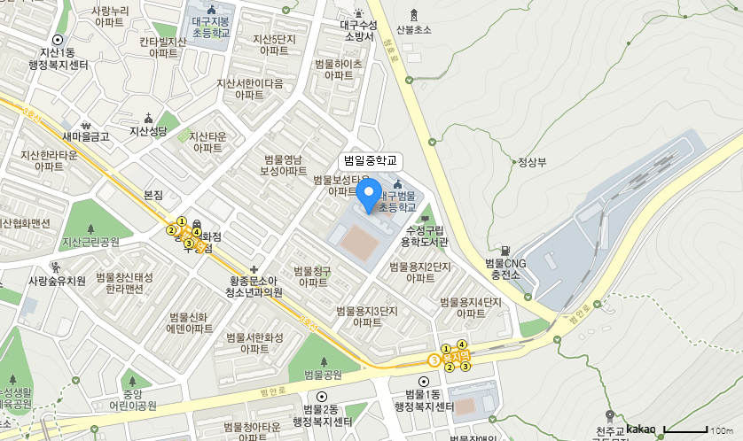 학교 찾아오시는 길 지도